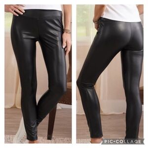 SOFT SURROUNDINGS / Faux Leather Leggings Size 1X
